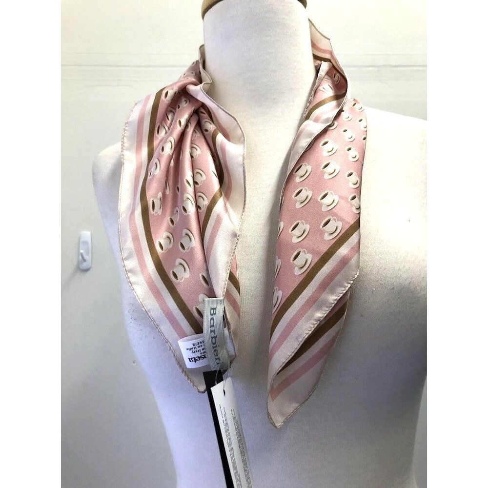 Larioseta x Barbieri Silk Square Scarf Coffee Cups